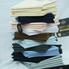 Manzoor Pashteen Cotton – Dark Blue | Premium Fabric by ABID JEE