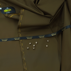 Manzoor Pashteen Cotton – Khaki color | Premium Fabric by ABID JEE