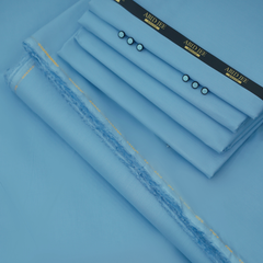 Manzoor Pashteen Cotton – Dark Blue | Premium Fabric by ABID JEE